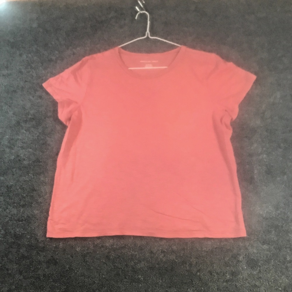 American Eagle Outfitters T Shirt Womens XL Pink Cotton Crew Neck Short Sleeve
